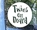 myrockshirt® Aufkleber Twins on Board Zwillinge Typ3 17 cm Autoaufkleber Auto Sticker Lack Heckscheibe Baby Bord aus Hoc