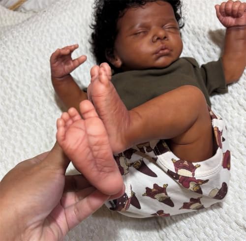 Muñeca Reborn Bebé Niño 48 cm Cuerpo Suave Realista miniatura 7