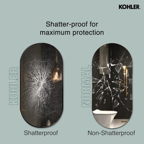 KOHLER Wall Mirror, Vanity Mirror, Essential Mirror Collection, Capsule 20” x 40”, Matte Black, K-26051-BLL by Kohler - Image 3