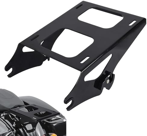 Detachable Tour Pak / Sissy Bar Mount Rack For Harley Touring Models (1997-2008) - Includes Docking Hardware Kit