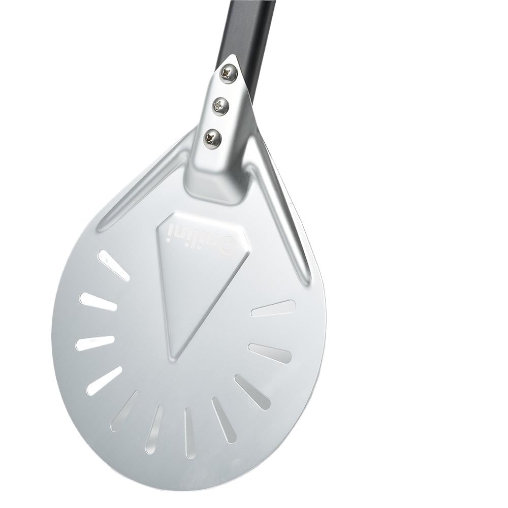 Pala Per Pizza Pala for pizza perforata da 7/8/9 pollici for anodizzata con manico in lega di alluminio for Paletta for(7 inch 57cm)