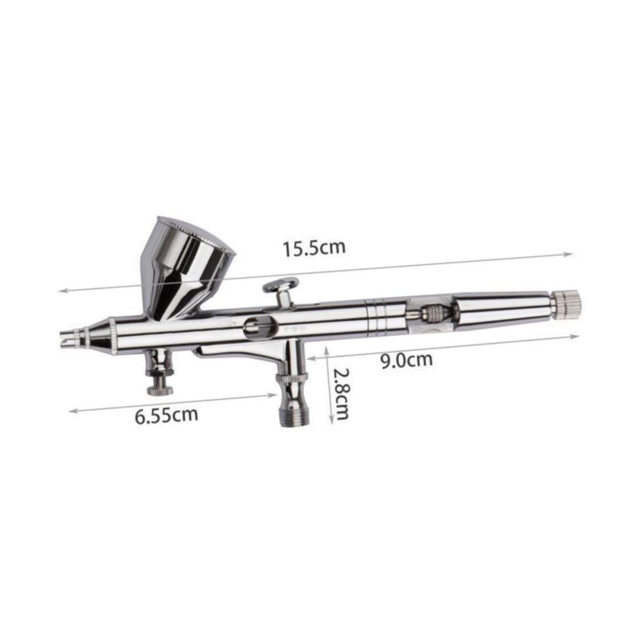 Kit Aérographe 180k Professionnel en Métal Double Action