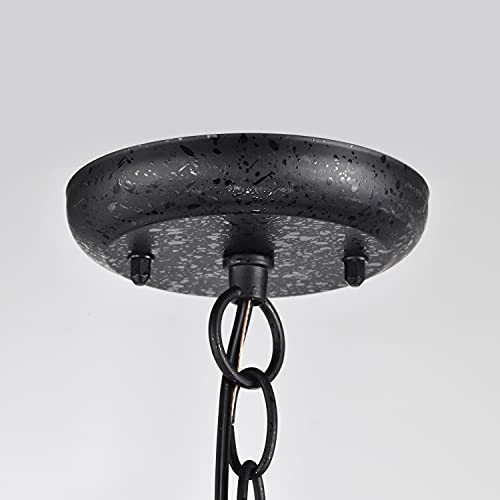 Nuvo 60/896 Three Light Hanging Lantern, Black #TOP7