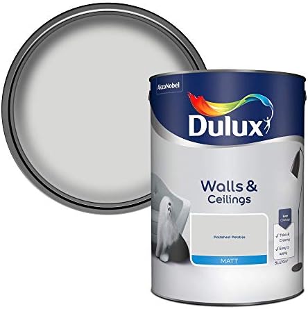 Dulux Matt Emulsion Paint For Walls And Ceilings - White Mist 5L