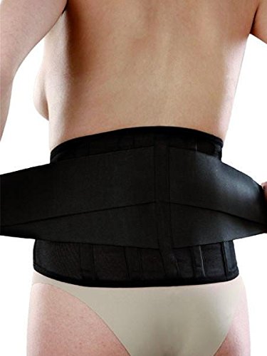 Neoprene Reinforced Lumbosacral Belt Ref. 3081 Orione - Black Colour Size XXL inch. 41.33"-44.88" (105-114 cm.)