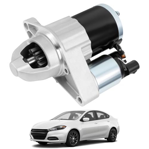 Starter Motor Compatible with Dodge Dart 2013-2016, 2.0L 2.4L 12V 1.4KW 10 Teeth Clockwise, Replace 56029681AA M000T39072 M0T39072