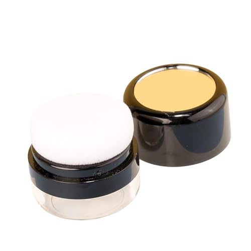 化粧パフボクサー化粧補充容器鏡付き透明スポンジパフケース旅行携帯パフ化粧パフスポンジ小分け容器(4個) (ミラー付きパウダーボックス)