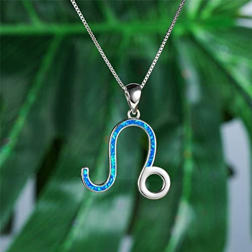 Pendentif opale bleue collier femme idéal pour cadeau de mariage