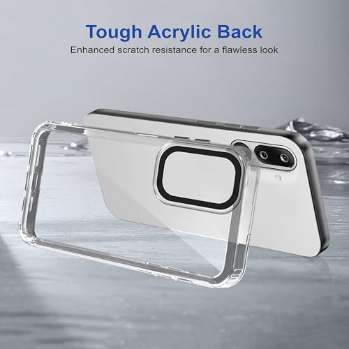 Image of amazon basics Back Case Cover for Samsung Galaxy M36 5G | Compatible for Samsung Galaxy M36 5G Back Cover | Case Cover with Camera Protection | (TPU + PC | Transparent)