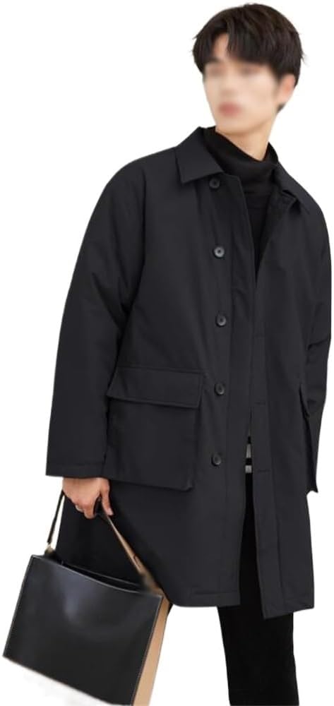 Jacket Autumn Winter Thick Warm Korean Version Of The Long Lapel Down Man