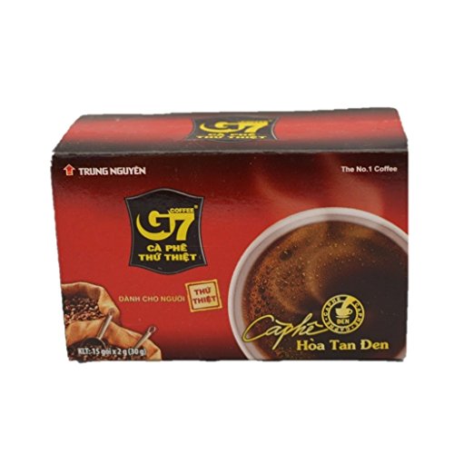 Negro café soluble 3-en-1 TRUNG NGUYEN 30g de Vietnam - Pack de 3 uds