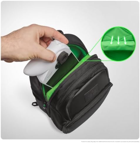 PowerA XBOX Sling Bag for Handheld Gaming PCs, Fits ROG Ally and ROG Ally X, Four Compartments, Adjustable Crossbody Strap, XBOX 25th Anniversary Edition — 사진 4