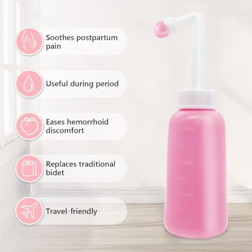 Image of Premium Peri Bottle for Postpartum Care | Upside Down Peri Bottle, Portable Bidet for Perineal Recovery and Cleansing After Birth 12OZ /350ml