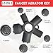 10-in-1 Faucet Aerator Removal Tool Kit,Universal Heavy-duty Aerator Key for Hidden Threaded Aerators/Aerators with Housing,Fits M16.5 M18.5 M21.5 M22 M24 M28 TT TF STD TJ