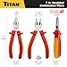 Titan 73327 7-Inch VDE Insulated Combination Pliers