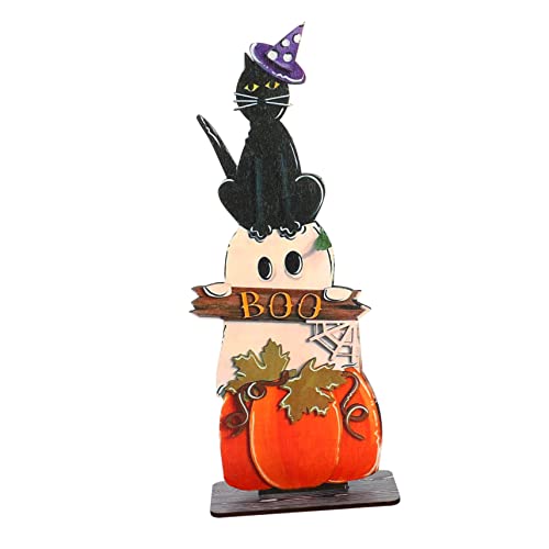 Citrouille LED Halloween en bois pour décorer votre entrée et illuminer vos soirées d'automne