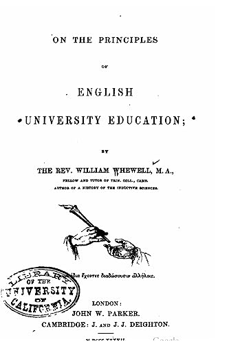 On the principles of English university education