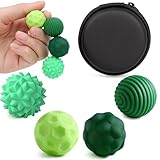 Silicone Magnetic Fidget Balls - Silicone Stress Relief Fidget Toys Sensory Toy for Adults, Office Desk Fidget Balls for Anxiety Relief, Office Decoration for Teens Girls Adults with Box (Green-4PCS)