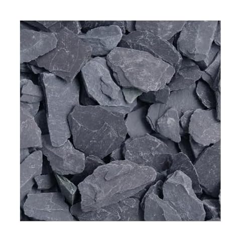 Blue Slate Decorative Aggregates 40mm 20kg Cover
