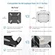 BoYata Laptop ständer, Multi-Angle-Standfuß mit Heat-Vent, Aluminium Einstellbares Notebook ständer kompatibel für Laptop (10-17 Zoll), einschließlich MacBook Pro/Air, Surface, Samsung (Schwarz)