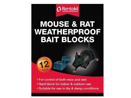 Rentokil FH15 Water Proof Mouse and Rat Killer Bait - Packs of 24