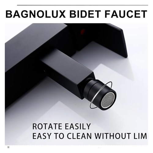 Mitigeur bidet or poli avec mousseur économie d'eau