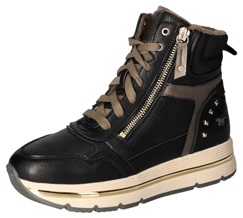 MUSTANG 1498-501, Zapatillas Mujer, Negro, 40 EU