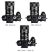JJC E Mount Auto Focus Macro Extension Tube Set for Sony ZV-E10 II A6000 A6100 A6300 A6400 A6500 A6600 A6700 ZV-E1 A1 A7CR A7C II A7IV A7III A7II A7RV IV A7R III II A7S III II A7S A9 II III & More