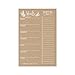 Rustic Weekly Meal Planning Calendar Grocery Shopping List Magnetic Pad for Fridge, Family Pantry Food Menu Board Organizer, Week Diet Prep Planner Tool, Refrigerator Magnet What to Eat Dinner Notepad