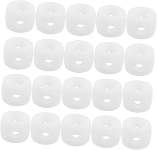 POPETPOP 20pcs Foosball Table Locator Rings for Precise Rod Positioning | ABS Plastic, 16mm and 4mm Hole Sizes, White Finish, Easy Installation for Office Breaks and Gatherings