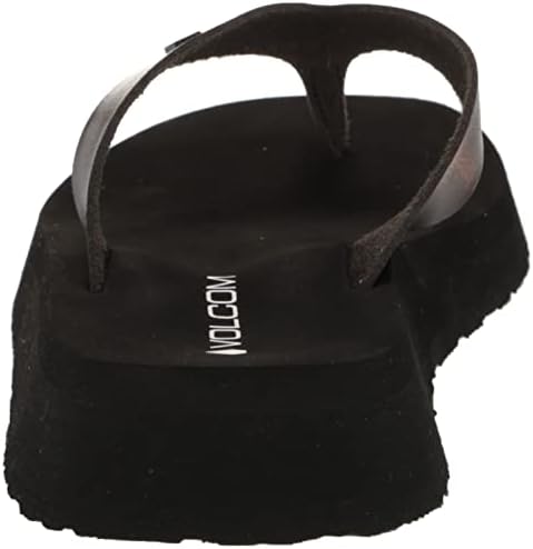 Volcom Women's Not Ur Moms Platform Flip Flop Sandal, Black, 9 | Image 2