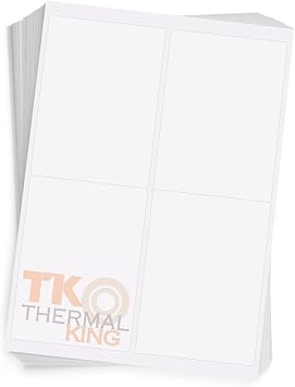 100 Sheets 4" x 5" Printable Adhesive Shipping 400 Labels