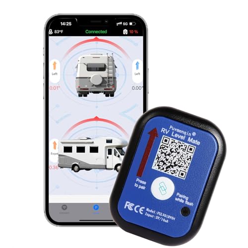 Wireless RV Leveling System - User-Friendly Phone App with Real-Time Precise Leveling Measurements, Advanced Wireless RV Level and Camper Leveling System for Easy and Accurate Adjustments