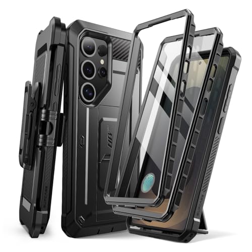 SUPCASE for Samsung Galaxy S25 Ultra Case with Stand (Unicorn Beetle Pro), [2 Front Frames] [Built-in Screen Protector & Belt-Clip] Military-Grade Protection Phone Case for S25 Ultra 6.9 Inc