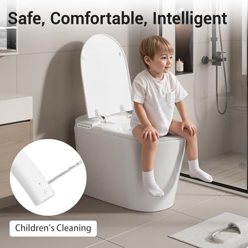 Image of Smart Toilet with Bidet Built In Heated Seat Dual Flush /Seat & Lid