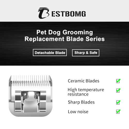 BESTBOMG Lames de toilettage Amovibles 5/8HT compatibles avec O-Ster A5,W-AHL KM10/M-oser 45/M-asterclip A5,Longueur de Coupe 5/8" (16 mm) – vue 5
