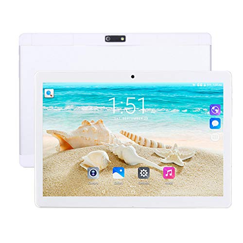 Tablet PC, Veidoo 10 Inch Android Tablet, 10.1 inch IPS Screen, Dual Camera, WiFi GPS OTG Bluetooth, 3G Phone Call Dual SIM Card Slots, 1GB RAM, 16GB Storage, 5000mAh Battery (Silver)
