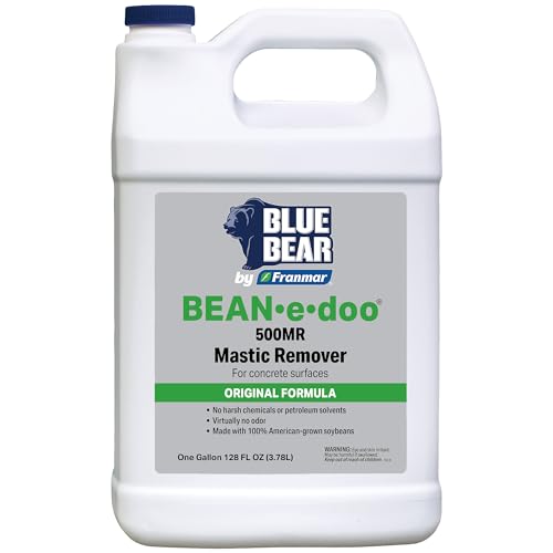 BLUE BEAR® 500MR BEAN•e•doo Mastic Remover – Professional Soy-Based Adhesive Remover for