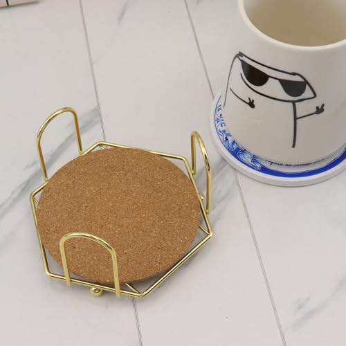 Range dessous de verre Coshar Finition dorée pour éliminer le désordre de table - 6