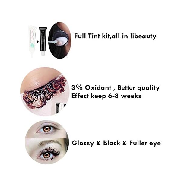 Libeauty-Black-Lash-Tint-Kit-Keratin-Black-Eyelash-Dye-and-Eyebrow-Tint-6-Week-Lash-Tinting-Look-For-Lash-PermLiftLamination-TreatmentBlack-Tint-Kit-Only Black Lash Tint Kit, Keratin Black Eyelash Dye and Eyebrow Tint, 6 Week Voluminous Brow Tint, Tinting Look For Lash Perm/Lift/Lamination Treatment (Black Eyelash Tint Kit Only)
