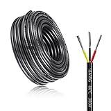 18 Gauge Wire 3 Conductor Electrical Wire, 18M/59ft 12V Low Voltage Wire, Outdoor Landscape Lighting
