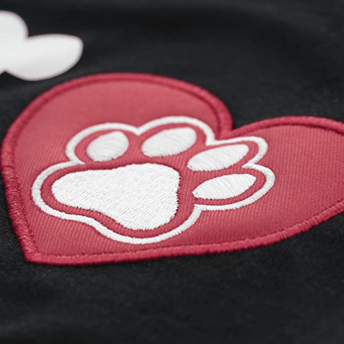 Soft Dog Shirt For Small Dogs Girl Cotton Dog Clothes For Medium Dogs Boy Funny, I Love Mom Dog T Shirt, Heart Embroidery Pattern,Breathable Puppy Tank Top Vest Tee Sleeveless Black,Gifts For Dog Mom #TOP4