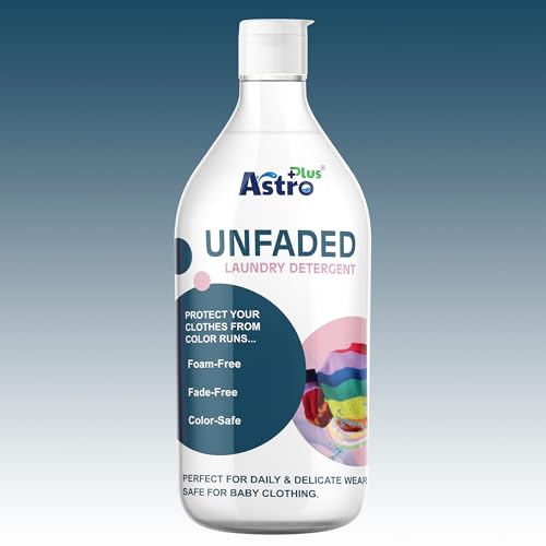 Image of ASTRO PLUS + Unfaded Laundry Detergent Liquid 500ML | Hypoallergenic, Ecofriendly, Biodegradable, Gentle Fabric Wash |Natural Formula for Tough Stain Removal & Fabric Care