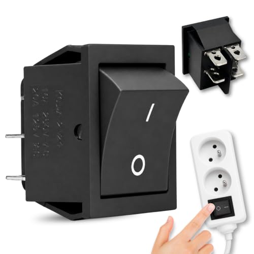 Interruptor Basculante DPST ON/OFF 4 Pin, 1 Unidad