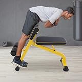 Máquina de espalda para abdominales, silla de entrenamiento de espalda máx. 300 kg/661,39 libras, para entrenamiento abdominal y de espalda, para entrenamiento de espalda