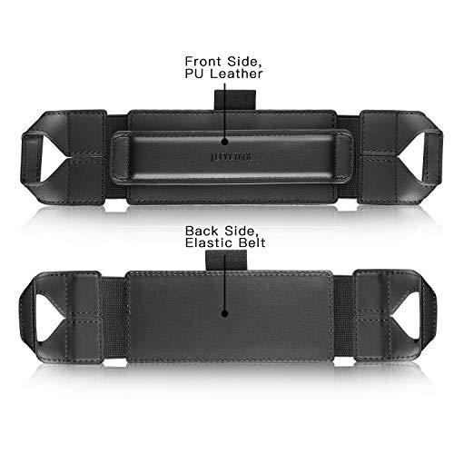 Joylink Ipad Hand Holder Strap With Pen Loop And 360°Swivel Leather Handle Grip Elastic Belt For 10.1" Tablets (Ipad Air Pro Samsung Nexus), Black Upgrade Version #TOP1