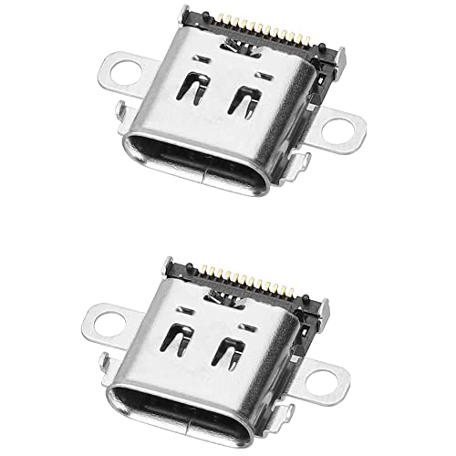 2 Pack Replacement 12pin Type C Sync Power Charge Charging Socket USB