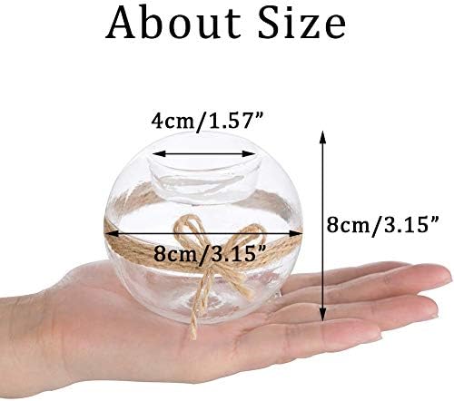 Sziqiqi DIY Wedding Candle Holders Decorations, Tealight Holder Set Clear Glass, for Party, Spa, Aromatherapy, Meditation (12 Pcs, Transparent)