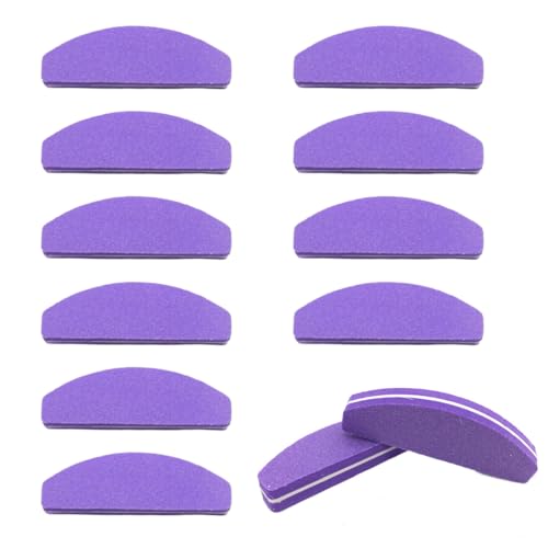 NHQZ 12 pulidores de uñas profesionales de doble cara 100/180 para lijar esmalte.