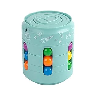 JKKJ Decompression Cube Magic Bean Spinning Puzzle Can, Fingertip Gyro Cube Toy, Fidget Spinner Gyro verlicht stress en…